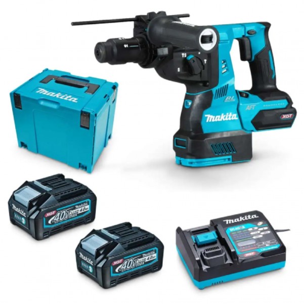 Makita HR002GM201 - 40V Max 4.0Ah XGT Cordless Brushless AWS 28mm Rotary Hammer Kit Rotary Hammer Drills