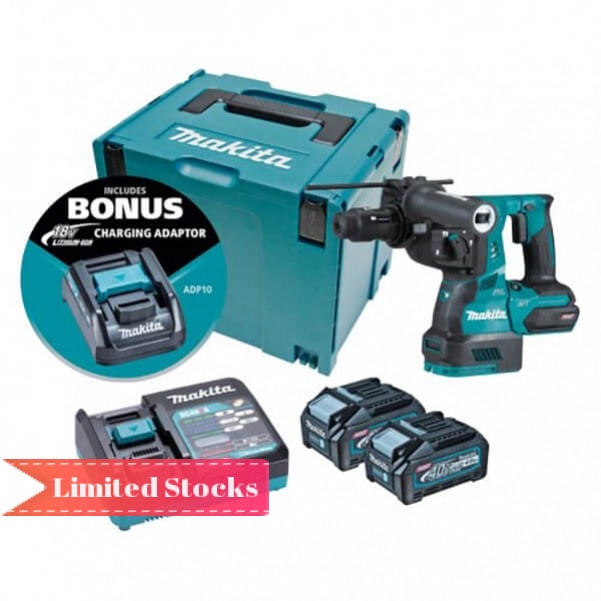 Makita HR002GM205 - 40V Max 4.0Ah XGT Cordless Brushless AWS 28mm Rotary Hammer Kit