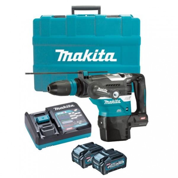 Makita HR005GM201 - 40V Max XGT 4.0Ah 40mm Cordless Brushless SDS Max Rotary Hammer Kit