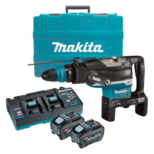 Makita HR006GT201 - 80V Max (40Vx2) XGT 5.0Ah 52mm Cordless Brushless SDS Max Rotary Hammer Kit