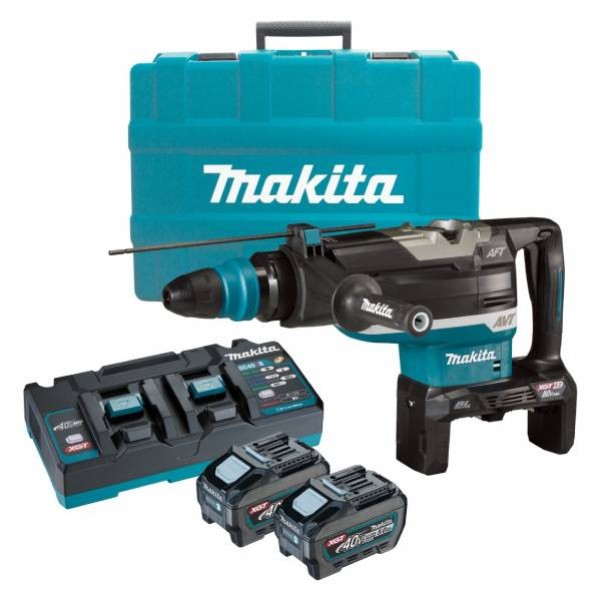 Makita HR006GT201 - 80V Max (40Vx2) XGT 5.0Ah 52mm Cordless Brushless SDS Max Rotary Hammer Kit Rotary Hammer Drills