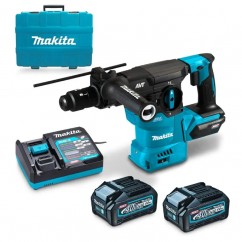  Makita HR009GM201 - 40V Max XGT 2 x 4.0Ah Brushless Cordless 30mm SDS Plus Rotary Hammer Kit