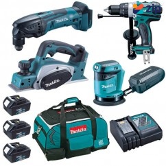 Makita LXT409N1 - 18V 3.0Ah Cordless Brushed 4 Piece Combo Kit