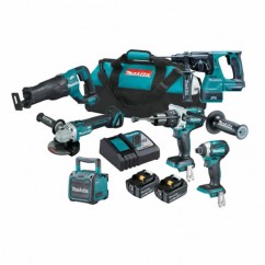 Makita LXT613 - 18V 5.0Ah Lithium-Ion 6 Piece Cordless Brushless Combo Kit