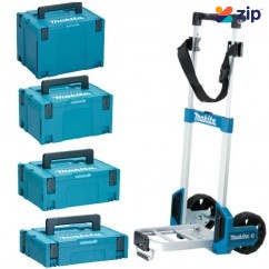Makita MAKPACCOMBO1 - 4 Piece Stackable Case Set And Trolley
