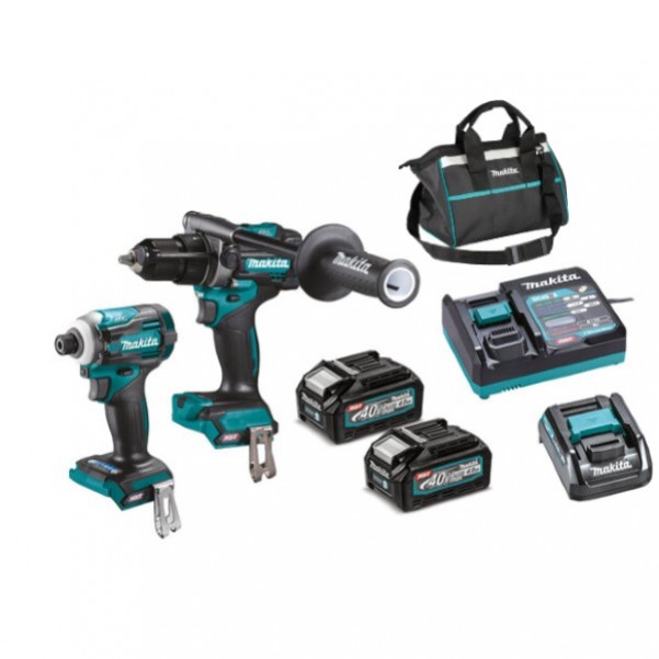 Makita DK0114G201 - 40V Max XGT 4.0Ah Cordless Brushless 2 Piece Combo Kit