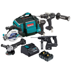 Makita DLX5027NTB - 8V 5.0Ah Li-ion Cordless Brushless Black 5 Piece Combo Kit