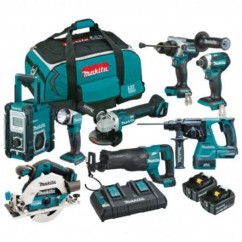 Makita DLX8046TX1 - 18V 5.0Ah Brushless 8 Piece Combo Kit