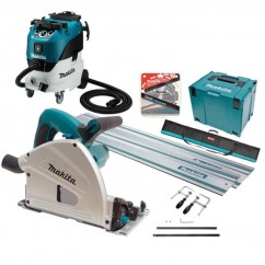 Makita SP6000JT2X-VC42M - 165mm Plunge Cut Circular Saw and Vacuum Combo Kit