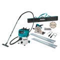 Makita SP6000JT2X-VC30MX1 - 165mm Plunge Cut Circular Saw & M-Class Dust Extraction Combo Kit Track Saws