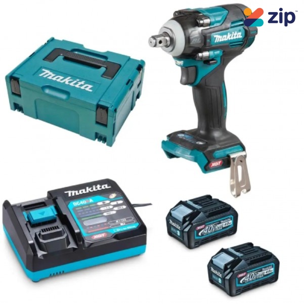 Makita TW004GM201 - 40V 4.0Ah Max XGT Cordless Brushless 1/2" Impact Wrench Kit