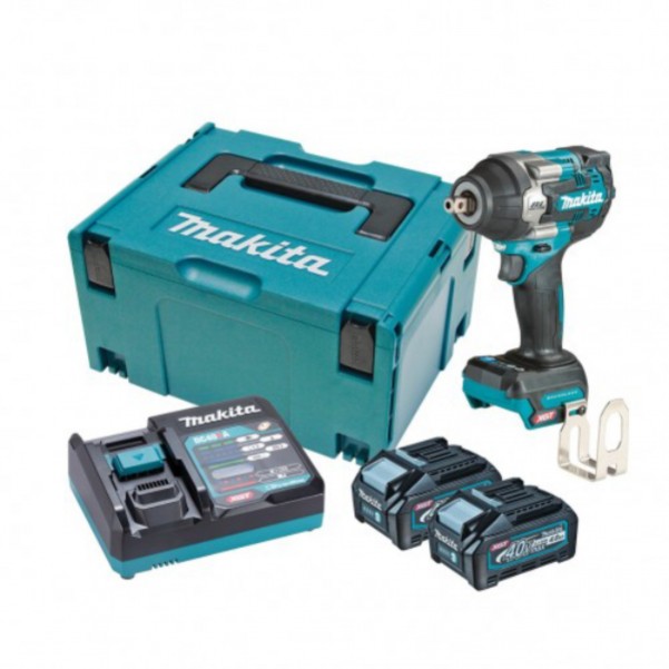 Makita TW008GM201 - 40V 4.0Ah Max XGT Cordless Brushless 1/2"  Mid-Torque Pin Detent Impact Wrench Kit