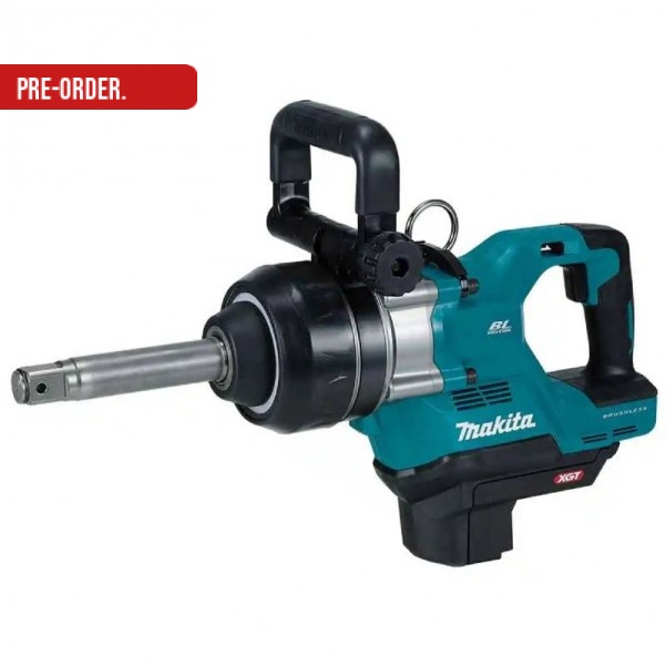 Makita TW010GZ - 40V Max Li-ion Cordless Brushless 1" Impact Wrench with 163mm Extended Anvil Skin Impact Wrenches