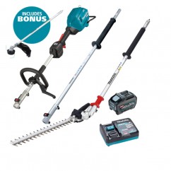 Makita UX01GT101-B - 40V 5.0Ah Li-ion XGT Max Cordless Brushless Multi-Function Powerhead Combo Kit with Attachments