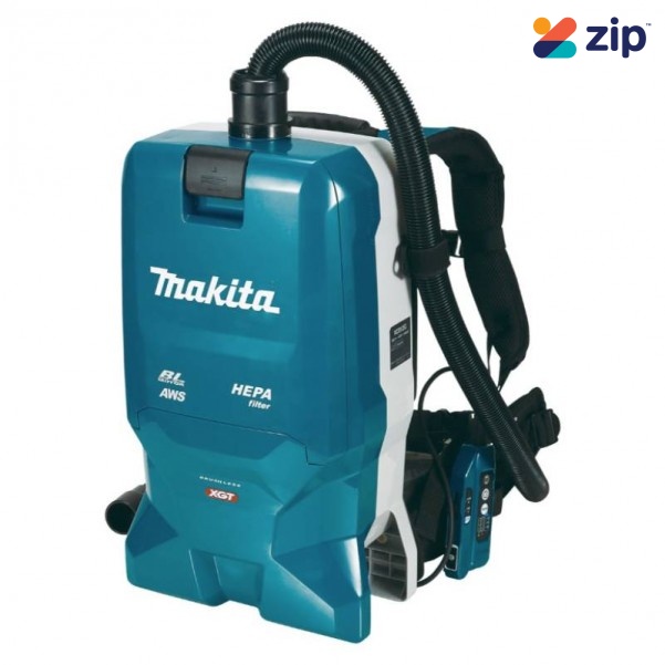 Makita VC012GZ01 - 40V Max AWS Li-ion Cordless Brushless Backpack Vacuum Skin