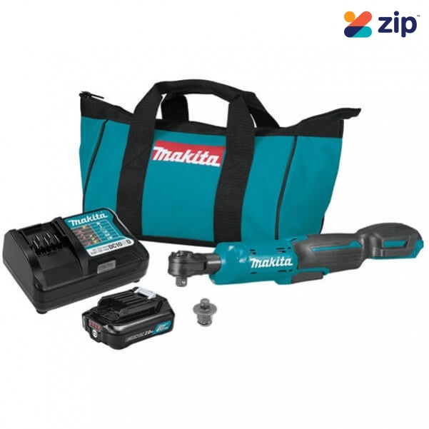 Makita WR100DWA - 12V Max 1/4" & 3/8" Cordless Ratchet Wrench Kit