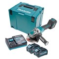 Makita GA044GM202 - 40V Max 4.0Ah Li-ion Cordless Brushless XGT X-Lock 125mm (5") Paddle Switch Angle Grinder Kit