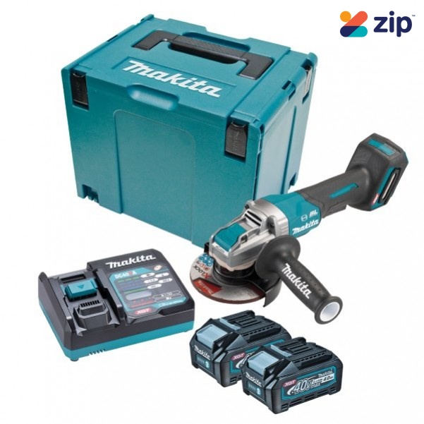 Makita GA047GM202 - 40V Max 4.0Ah Li-ion Cordless Brushless XGT X-Lock 125mm (5") Paddle Switch Angle Grinder Kit