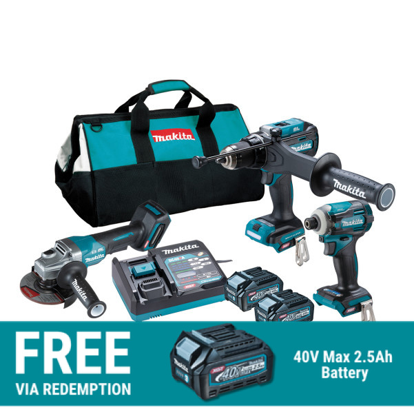 Makita DK0266G301 - 40V Max XGT 4.0Ah Cordless Brushless 3 Piece Combo Kit Makita DK0266G301 - 40V Max XGT 4.0Ah Cordless Brushless 3 Piece Combo Kit