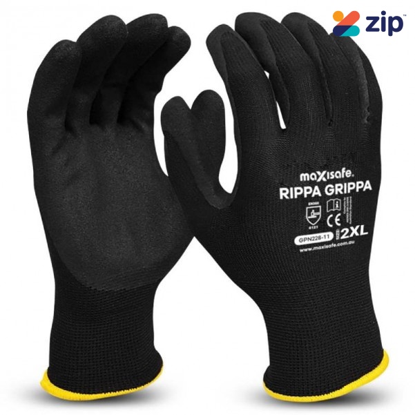 Maxisafe GPN228-11 (GPN228-2XL) - XXL Rippa Gripper Nitrile Coated Gloves Gloves