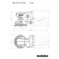 Metabo SXA 18 LTX 125 BL - 18V 125mm (5") Cordless Brushless Random Orbital Sander Skin 600146850