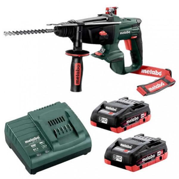 Metabo KHA 18 LTX 4.0 K - 18V Rotary Hammer Drill 3 Mode 4.0Ah LiHD Kit (AU60021040)