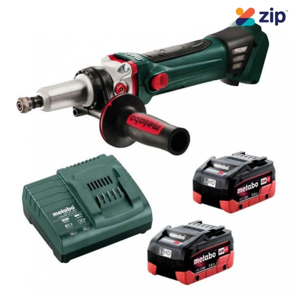 Metabo GA 18 LTX G 5.5 K - 18V 1/4" Die Grinder Geared 5.5Ah LiHD Kit (AU60063955)