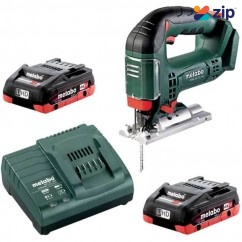 Metabo STAB 18 LTX 100 4.0 K - 18V Jigsaw - D Handle 100mm 2800rpm 4.0Ah LiHD Kit (AU60140540)