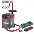 Metabo AS 36-18 H 30 PC-CC 10.0 DUO K (AU60207500) - 36V (18V x 2) Li-ion 10.0AH Cordless Brushless 30L Wet & Dry H-Class Vacuum Cleaner Kit