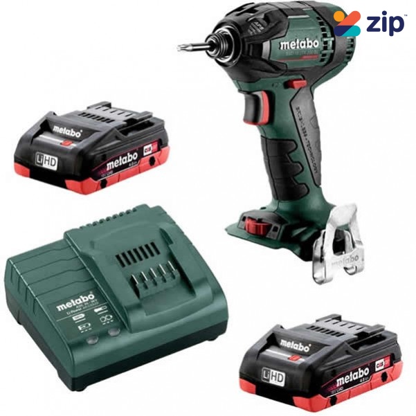 Metabo SSD 18 LTX 200 BL 4.0 K - 18V 1/4" Impact Driver 200Nm 4.0Ah LiHD Kit AU60239640