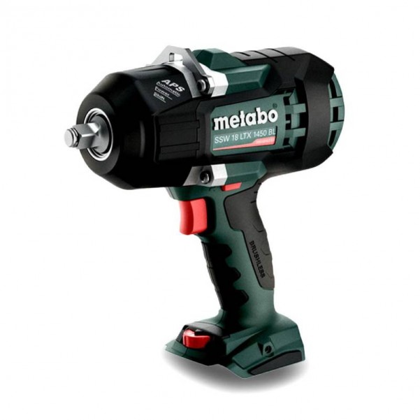 Metabo SSW 18 LTX 1450 BL (602401850) - 18V Li-ion Cordless Brushless 1/2" Male Square Impact Wrench Skin Impact Wrenches