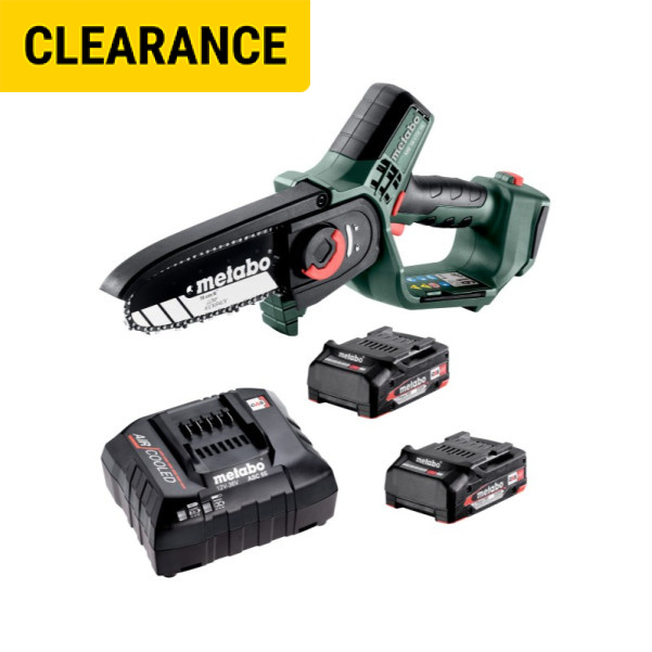 Metabo AU60085610 - 18V 2.0Ah Li-ion Cordless Brushless 150mm (6") Pruning Saw Kit Metabo AU60085610 - 18V 2.0Ah Li-ion Cordless Brushless 150mm (6") Pruning Saw Kit
