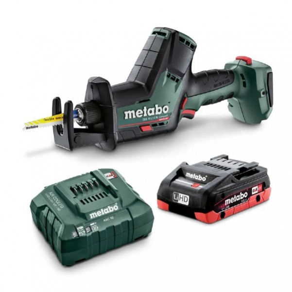 Metabo SSE 18 LTX BL COMP 1 HD 4.0 K - 18V 4.0Ah Cordless Brushless Sabre Saw Kit AU60236601 Combo Kits 18v