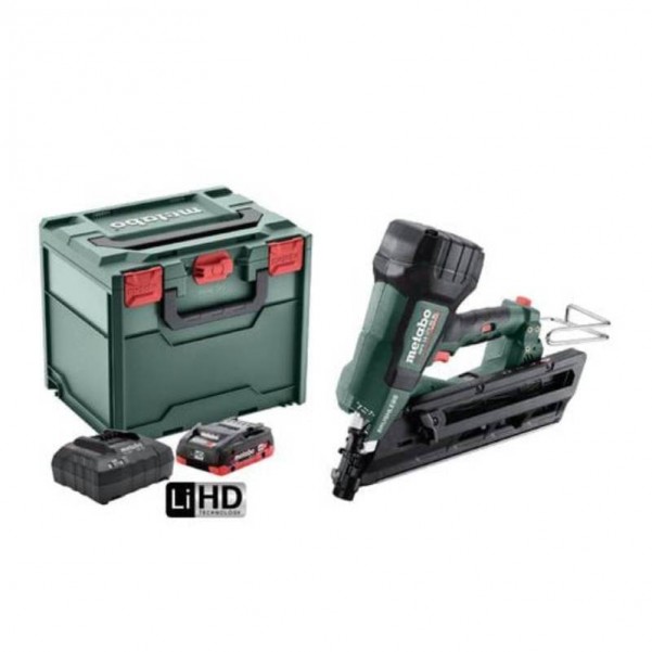 Metabo NFR 18 LTX 90 BL 1 HD 4.0 MB K (AU61209010) - 18V 50-90mm 4.0 Ah Brushless Cordless Framing Nailer Kit Nailers & Staplers