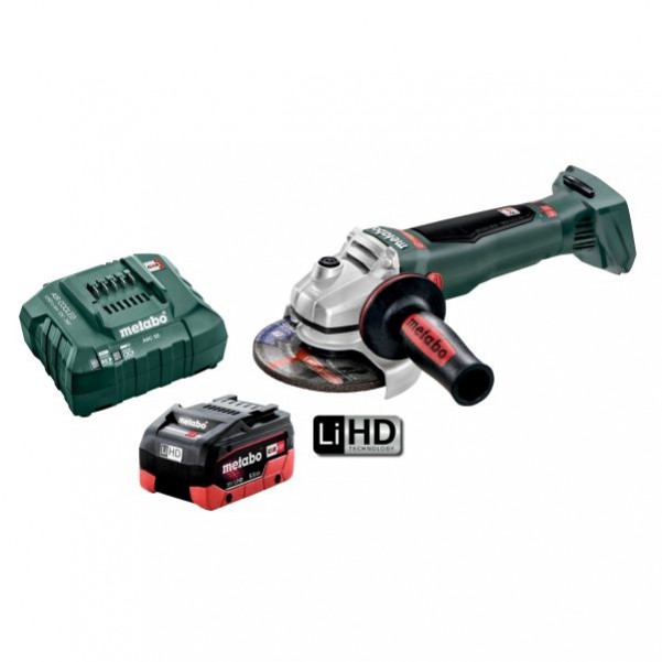 Metabo WB18LTXBL125QHD5.5K - 18V 5.5Ah 125mm (5") Cordless Brushless Angle Grinder Kit AU61307751 Combo Kits 18v