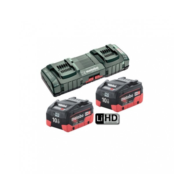 Metabo 10.0 LiHD DUO KIT - 12 - 36V 10.0Ah ASC 145 DUO Fast Charger Starter Kit AU62749810 