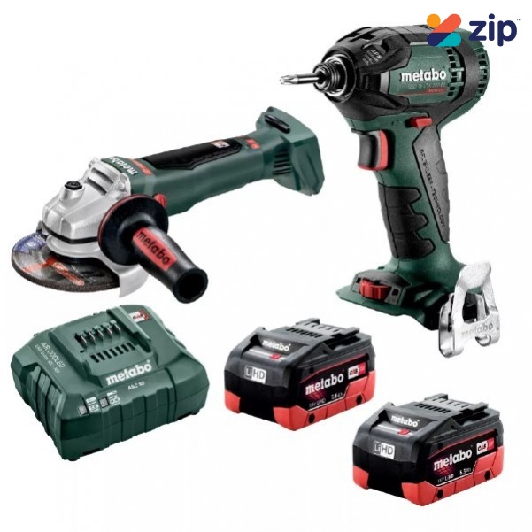 Metabo SSD WB 125 BL M HD 5.5 - 18V 5.5Ah Li-Ion Brushless Cordless 2 Pieces Combo Kit AU68200150