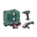 Metabo SSW 400 WPB 125 BL M HD 5.5 - 2 Pieces 18V 5.5Ah Cordless Brushless Combo Kit AU68200450