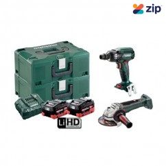 Metabo SSW 400 WB 125 BL M HD 5.5 - 2 Pieces 18V 5.5Ah Cordless Brushless Combo Kit AU68200350