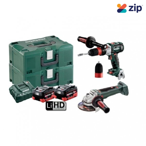 Metabo GB WPB 125 BL M HD 5.5 - 18V 5.5Ah 2 Piece Cordless Brushless Combo Kit AU68200650