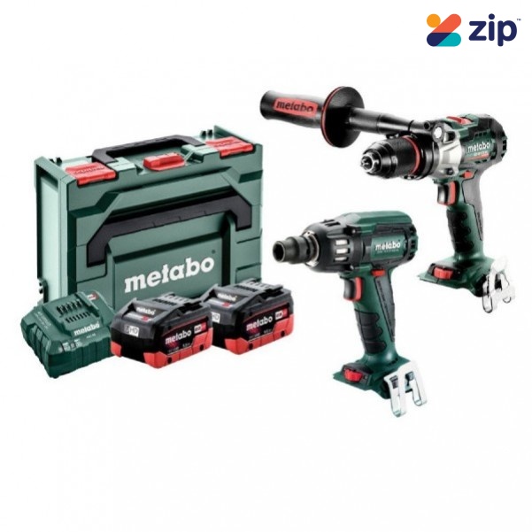 Metabo MET18BL2MB2HD5.5AH - 2 Piece 18V 2x5.5Ah Cordless Brushless Combo Kit AU68201055