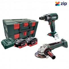 Metabo MET18BL2MB2HD5.5N - 2 Piece 18V 2x5.5Ah Cordless Brushless Combo Kit AU68202655