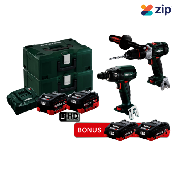 Metabo SB SSW 400 BL M HD 5.5 + 4.0 - 18V 5.5Ah Brushless Cordless 2 Piece Combo Kit AU68203554