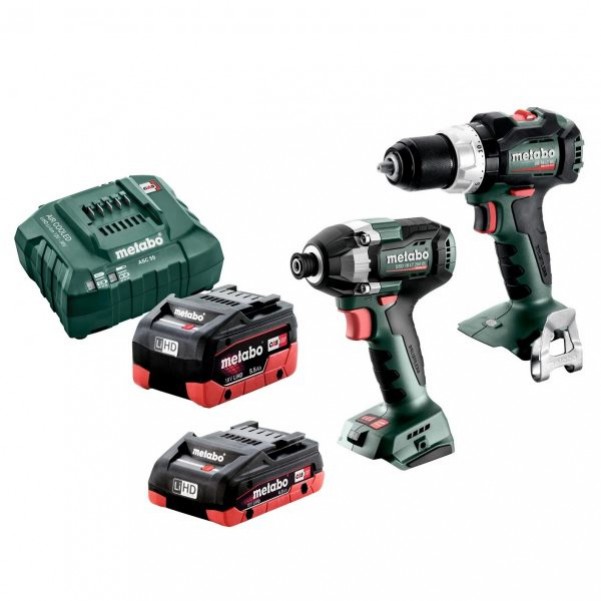 Metabo MET18BL22HD455DE -18V 5.5Ah/ 4.0 Ah Cordless Brushless 2 Piece Combo Kit AU68204450 Combo Kits 18v