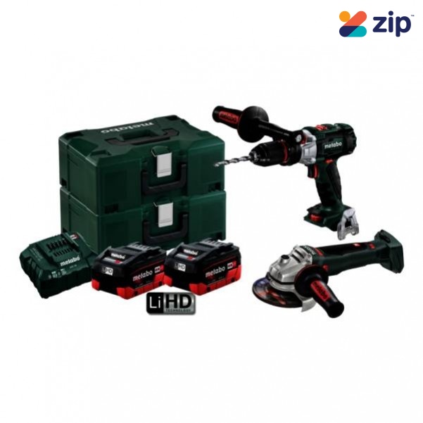 Metabo SB WB 125 BL M HD 5.5 + 4.0 - 18V 5.5Ah Brushless Cordless 2 Piece Combo Kit AU68204554