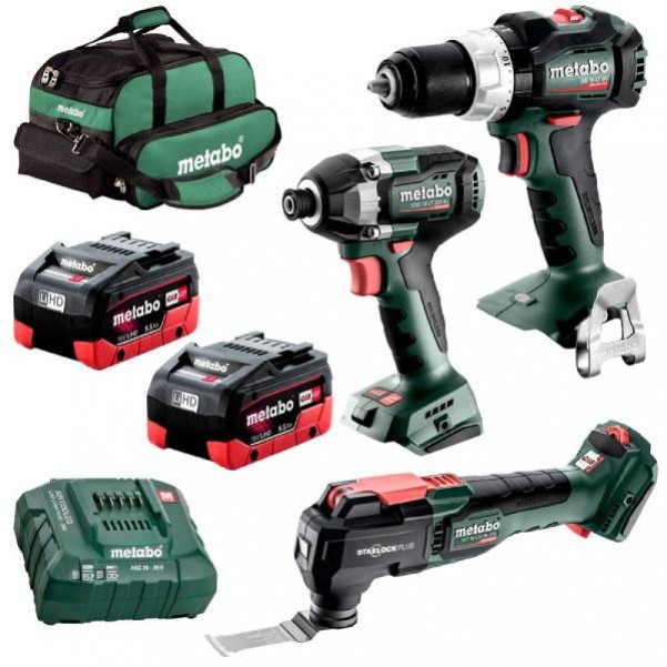 Metabo MET18BL3SB2HD5.5CV- 18V 5.5Ah Li-ion Cordless Brushless 3pce Combo Kit AU68300750 