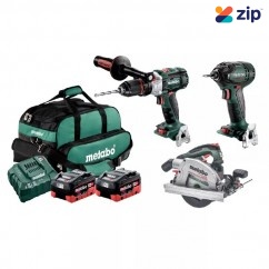 Metabo SMET18BL3SB2HD5.5BE - 3 Piece 18V 2x5.5Ah Cordless Brushless Combo Kit AU68307055