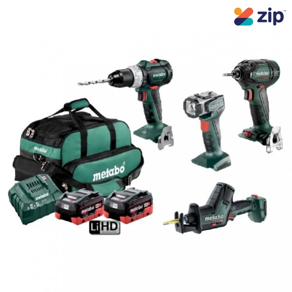 Metabo BL4SB2HD5.5CX - 18V 5.5Ah 4 Piece Cordless Brushless Combo Kit AU68400850