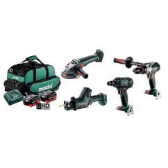 Metabo MET18BL4SB2HD5.5ES - 18V 5.5Ah Brushless Cordless 4 Piece Combo Kit AU68402950