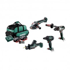 Metabo MET18BL4SB2HD5.5EV - 18V 5.5Ah Brushless Cordless 4 Piece Combo Kit AU68403250